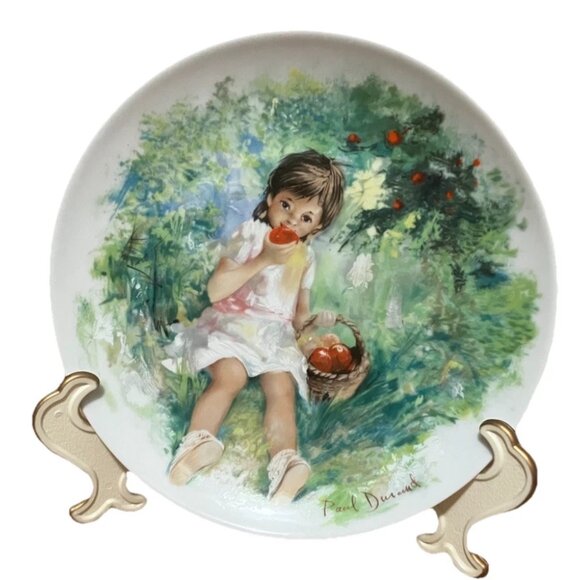 Vintage Limoges Les Enfants Marie Ange Collector Plate - Picture 1 of 5